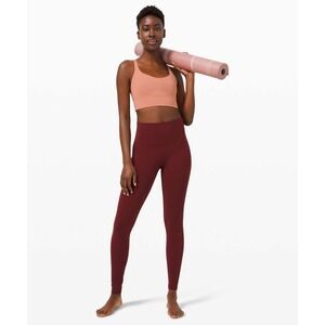 Lululemon Align High Rise Pant sz 6 Red Merlot Athletic Yoga Leggings